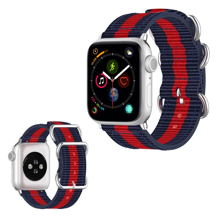 Vildt elegant Apple Watch Series 5 40mm Nylon Rem - Sort#serie_10