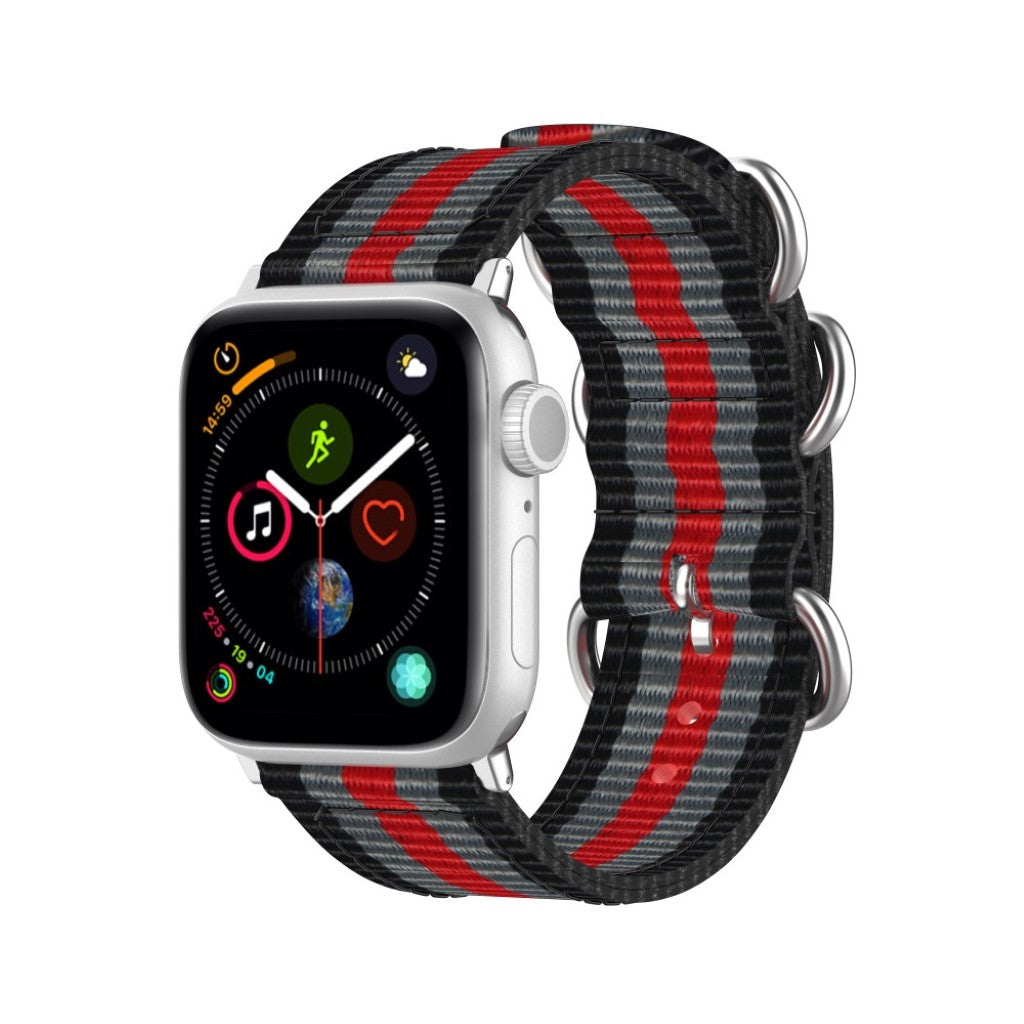 Vildt elegant Apple Watch Series 5 40mm Nylon Rem - Flerfarvet#serie_4