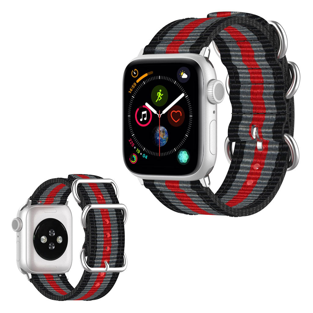 Vildt elegant Apple Watch Series 5 40mm Nylon Rem - Flerfarvet#serie_4