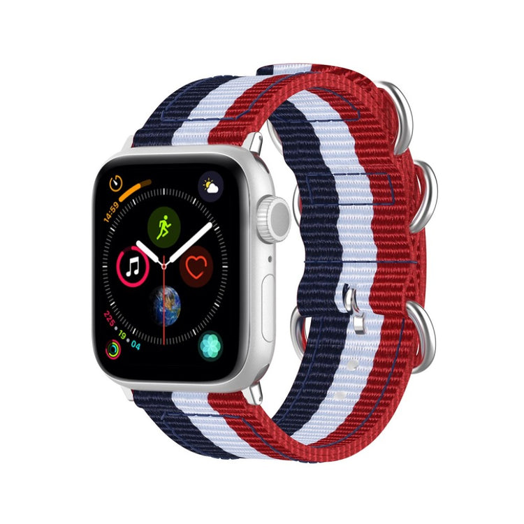 Vildt elegant Apple Watch Series 5 40mm Nylon Rem - Flerfarvet#serie_7