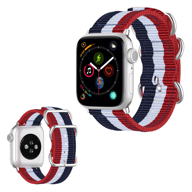 Vildt elegant Apple Watch Series 5 40mm Nylon Rem - Flerfarvet#serie_7