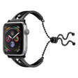 Stijlvol Apple Watch Series 5 44mm Metaal en Strass Bandje