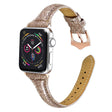 Duurzaam Apple Watch Series 5 44mm Echt leer Bandje