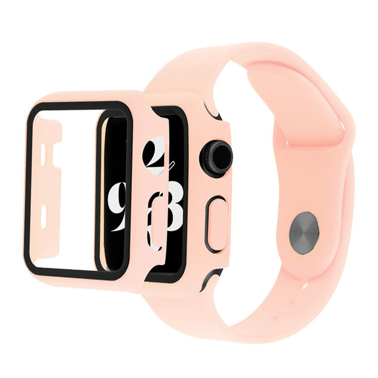 Mega pænt Universal Apple Silikone og Glas Rem - Pink#serie_6