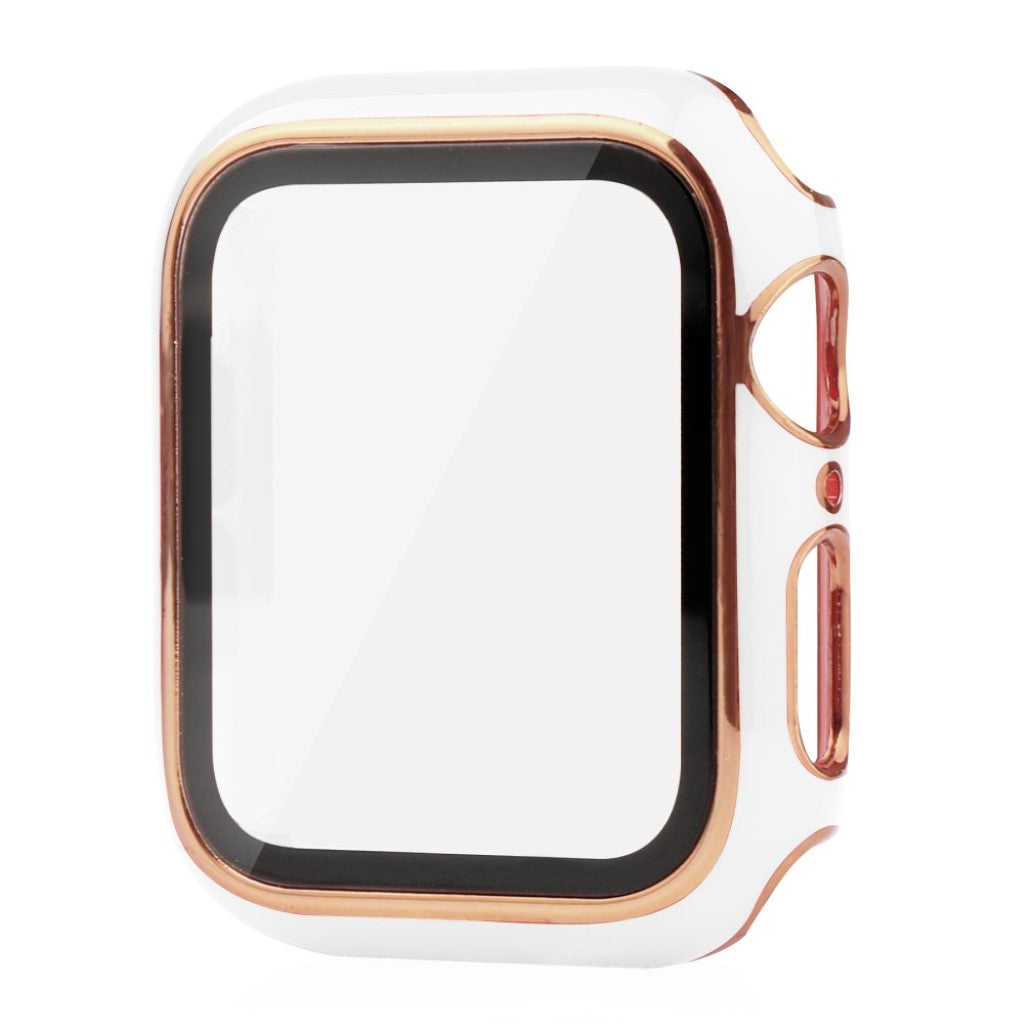 Meget Flot Universal Apple Cover med Skærmbeskytter i Plastik og Hærdet Glas - Hvid#serie_2