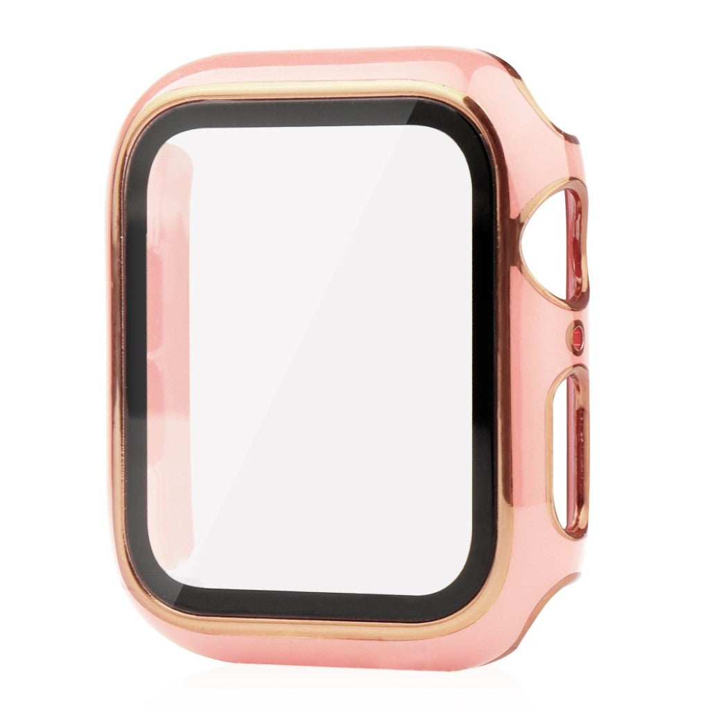 Meget Flot Universal Apple Cover med Skærmbeskytter i Plastik og Hærdet Glas - Pink#serie_4