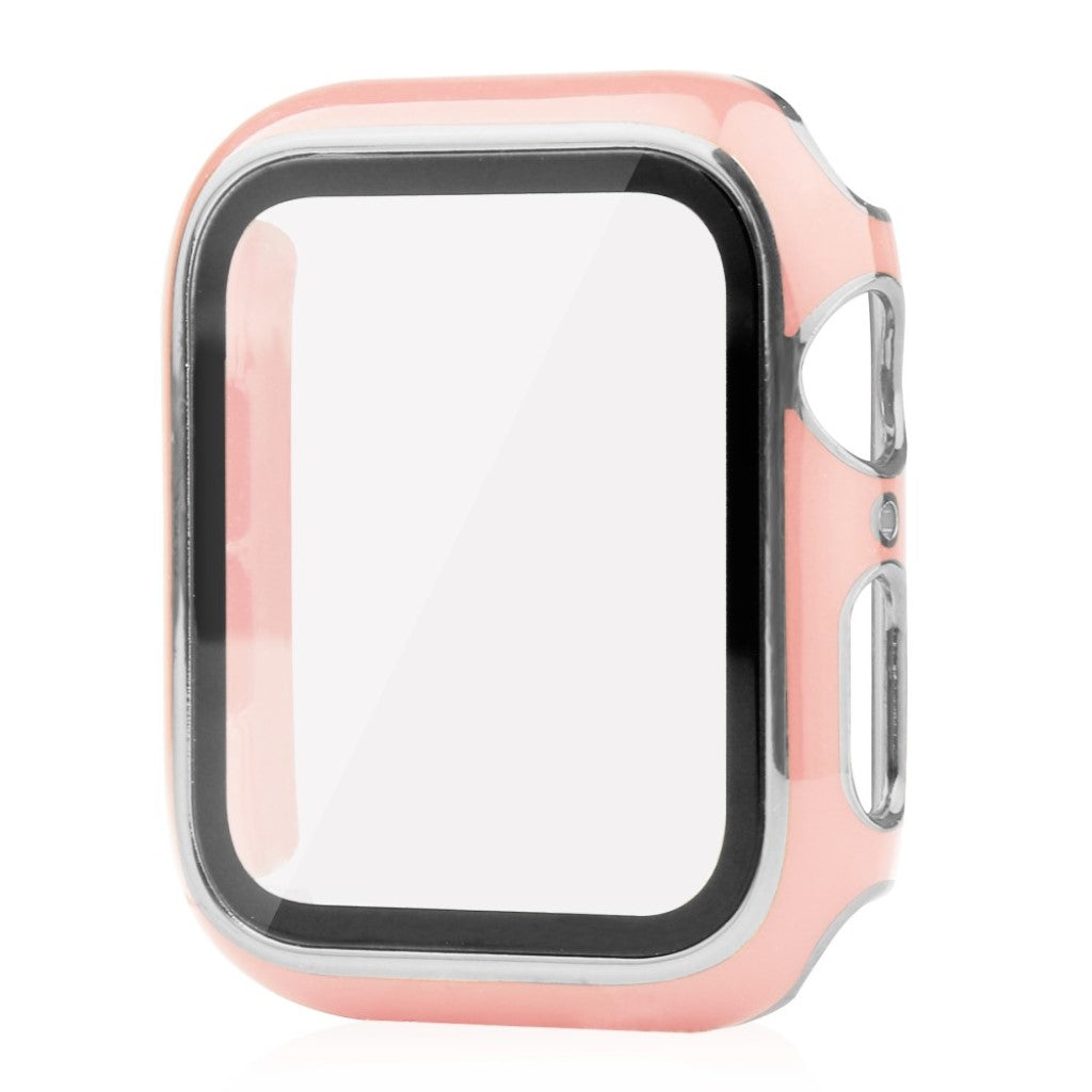 Meget Flot Universal Apple Cover med Skærmbeskytter i Plastik og Hærdet Glas - Pink#serie_5