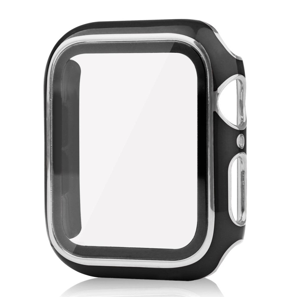 Meget Flot Universal Apple Cover med Skærmbeskytter i Plastik og Hærdet Glas - Sort#serie_6