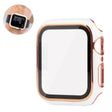 Modieus Universeel Apple Hoesje met Schermbeschermer in plastic en Gehard glas