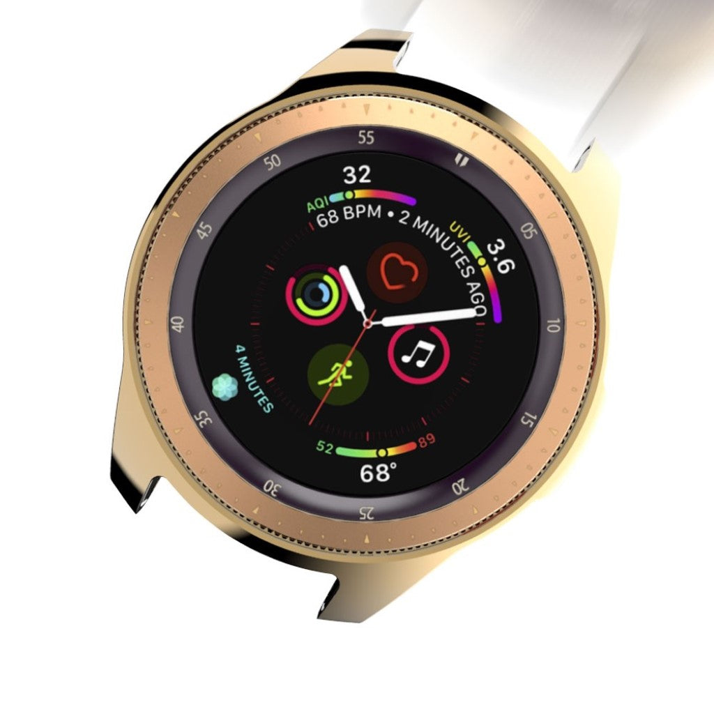 Mega Fed Samsung Galaxy Watch (42mm) Silikone Cover - Guld#serie_3