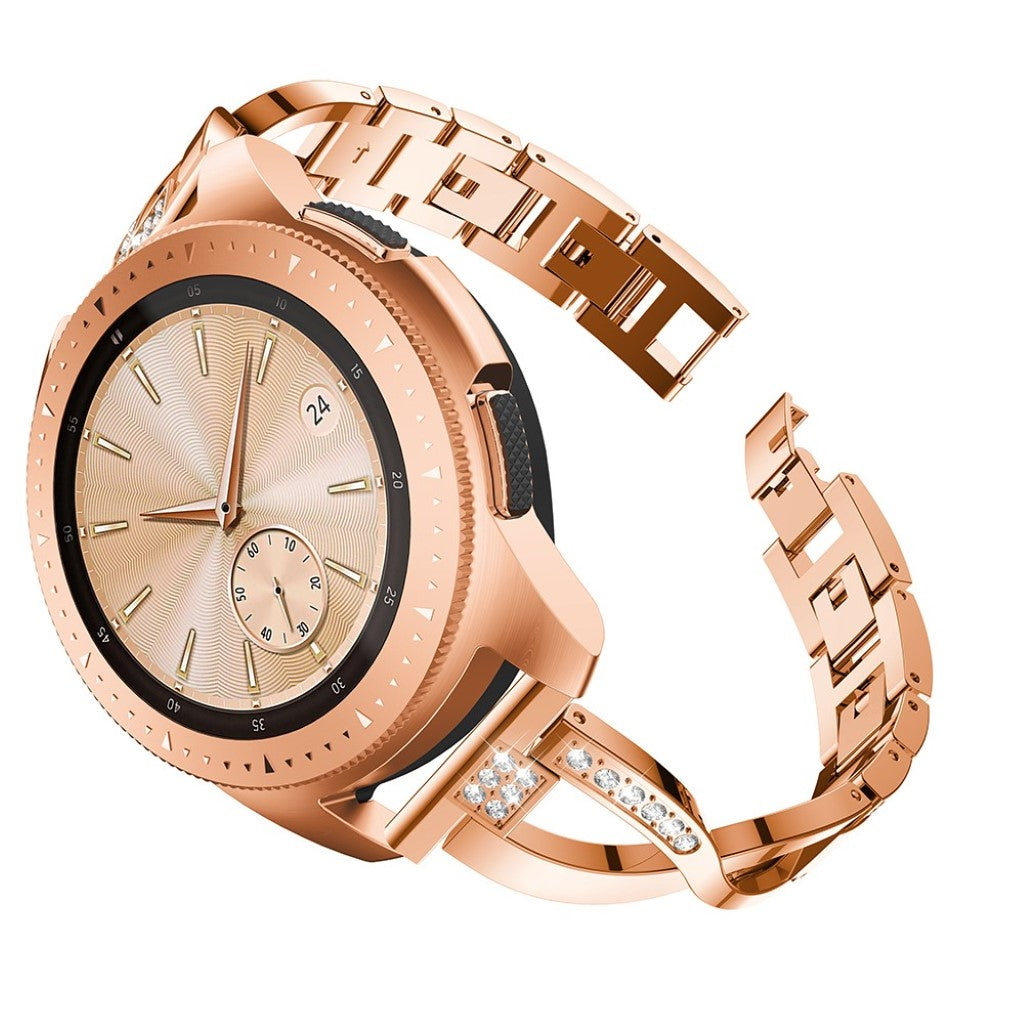 Helt vildt pænt Universal Metal og Rhinsten Rem - Pink#serie_3