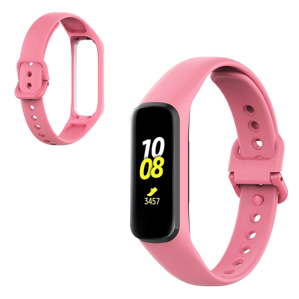 Vildt flot Samsung Gear Fit2 Silikone Rem - Pink#serie_3