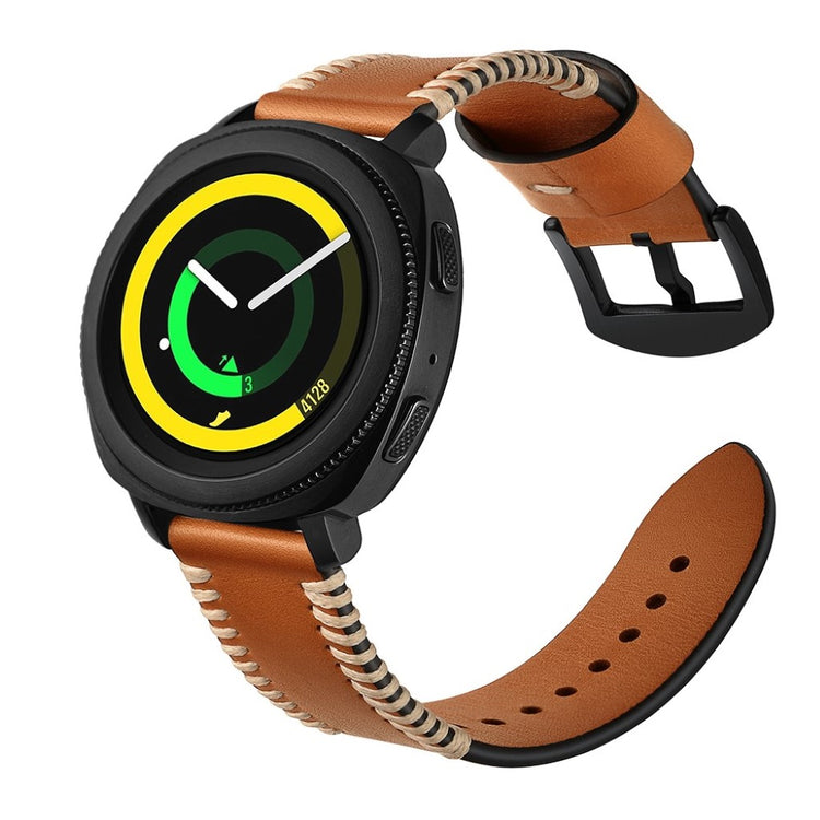 Vildt fantastisk Samsung Gear Sport Ægte læder Rem - Brun#serie_2