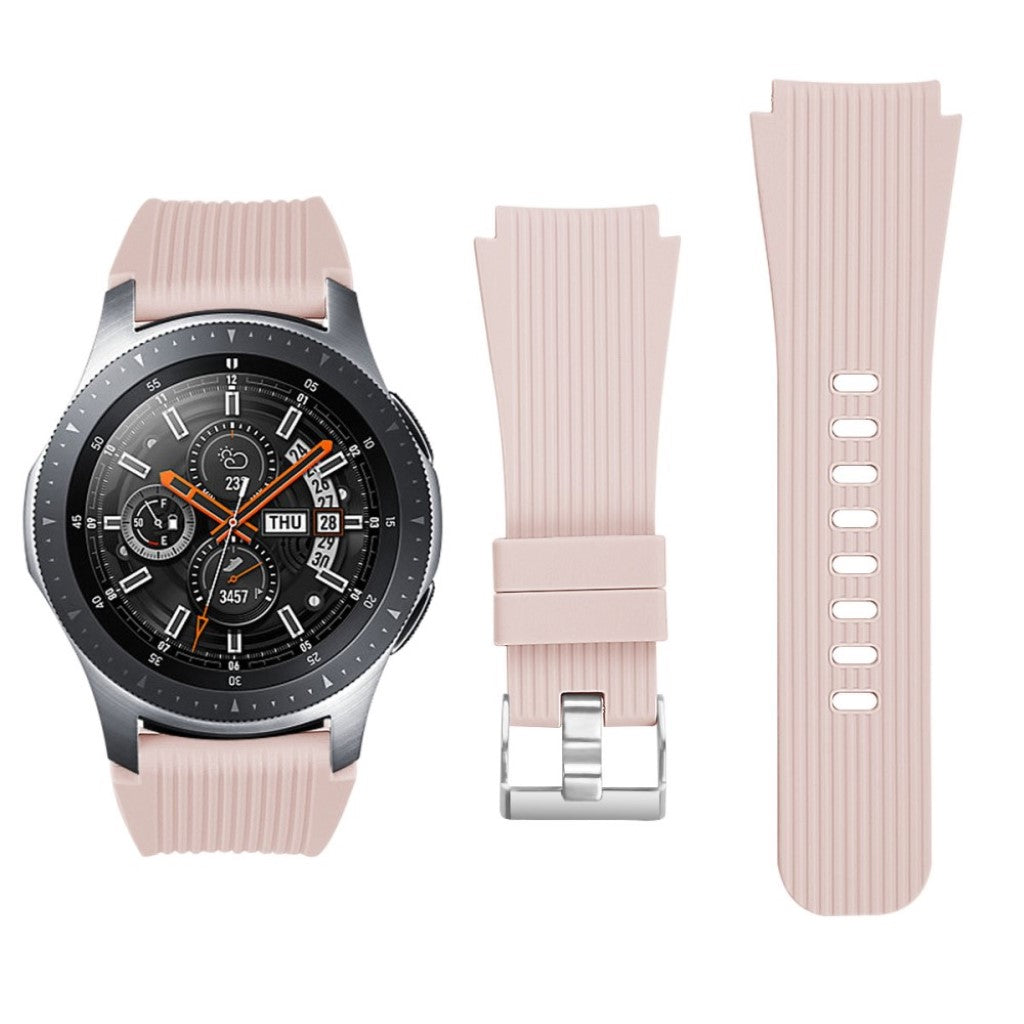 Helt vildt nydelig Samsung Galaxy Watch (46mm) Silikone Rem - Pink#serie_3