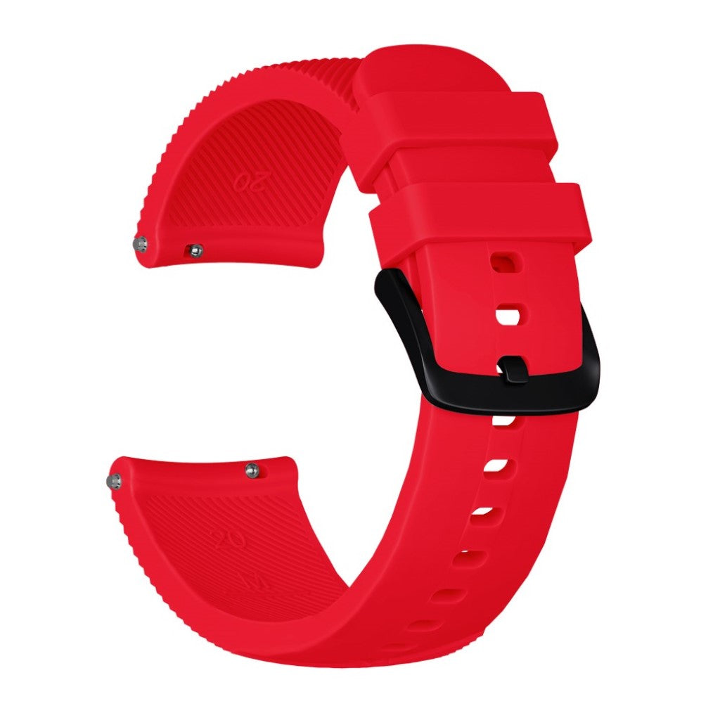 Mega holdbart Samsung Galaxy Watch Active Silikone Rem - Rød#serie_4