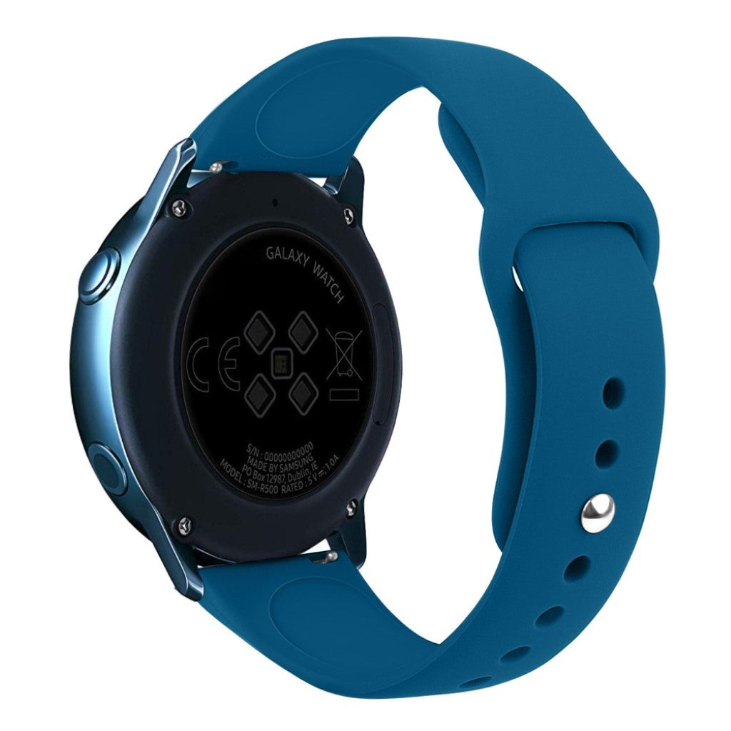 Super slidstærk Samsung Galaxy Watch Active Silikone Rem - Blå#serie_7