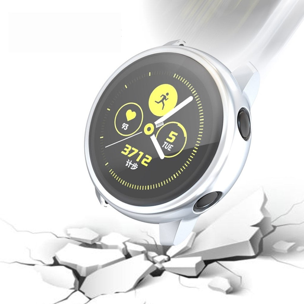 Beskyttende Samsung Galaxy Watch Active Silikone Cover - Sølv#serie_3