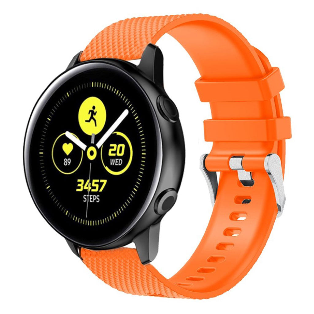 Meget elegant Samsung Galaxy Watch Active Silikone Rem - Orange#serie_3