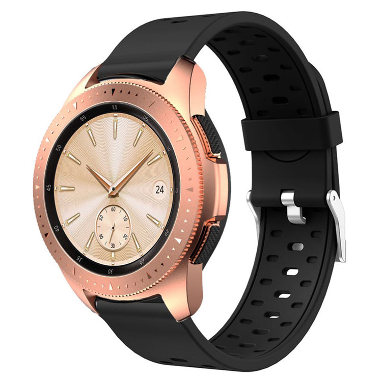 Meget nydelig Samsung Galaxy Watch Active Silikone Rem - Sort#serie_1