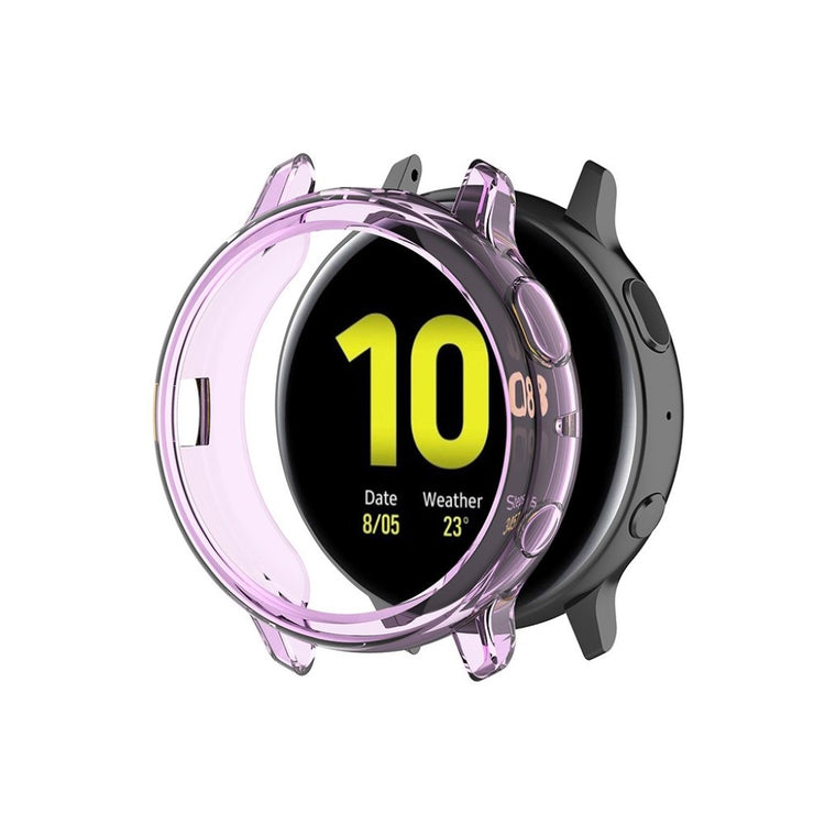 Samsung Galaxy Watch Active 2 - 44mm Holdbar Silikone Bumper  - Lilla#serie_4