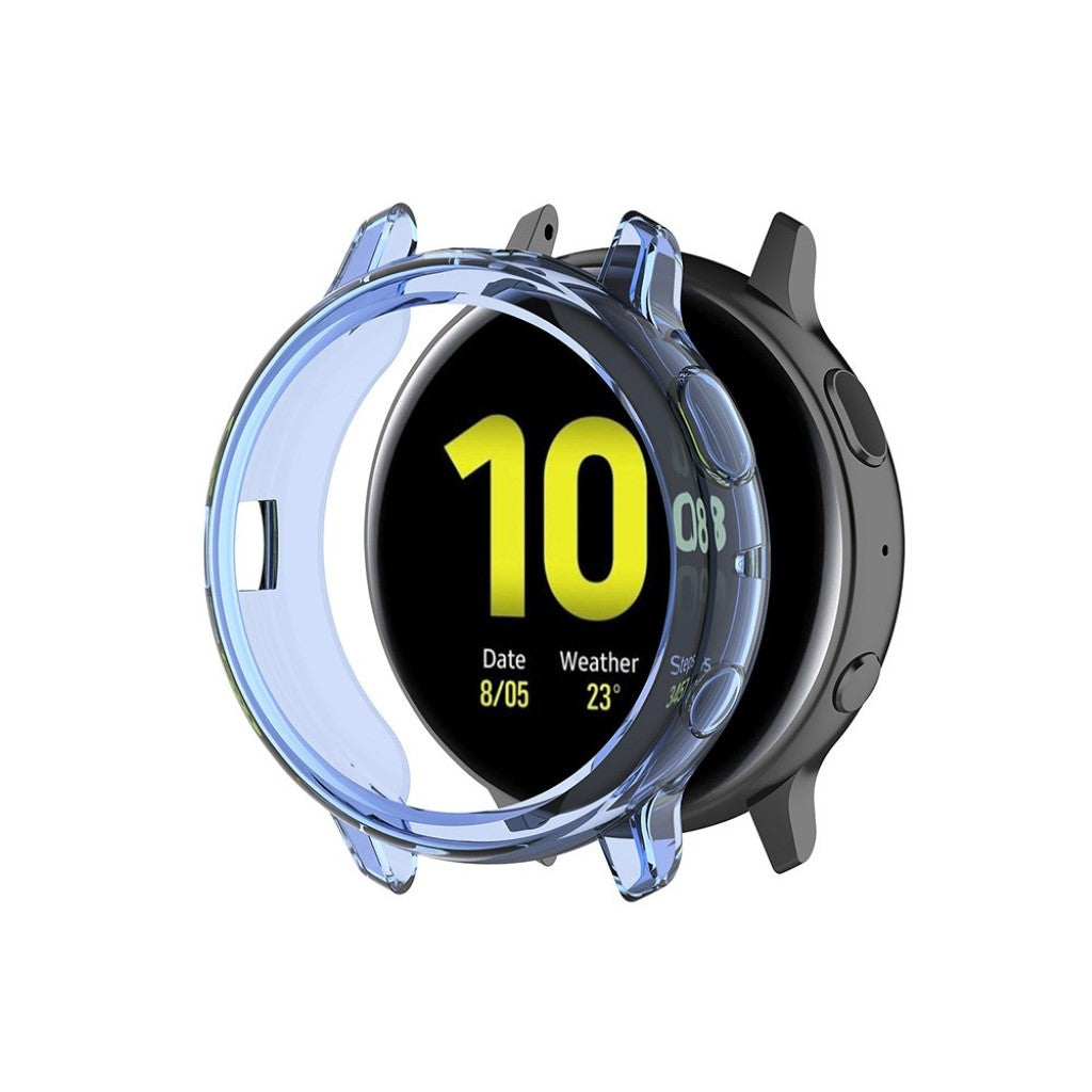 Samsung Galaxy Watch Active 2 - 44mm Holdbar Silikone Bumper  - Blå#serie_5