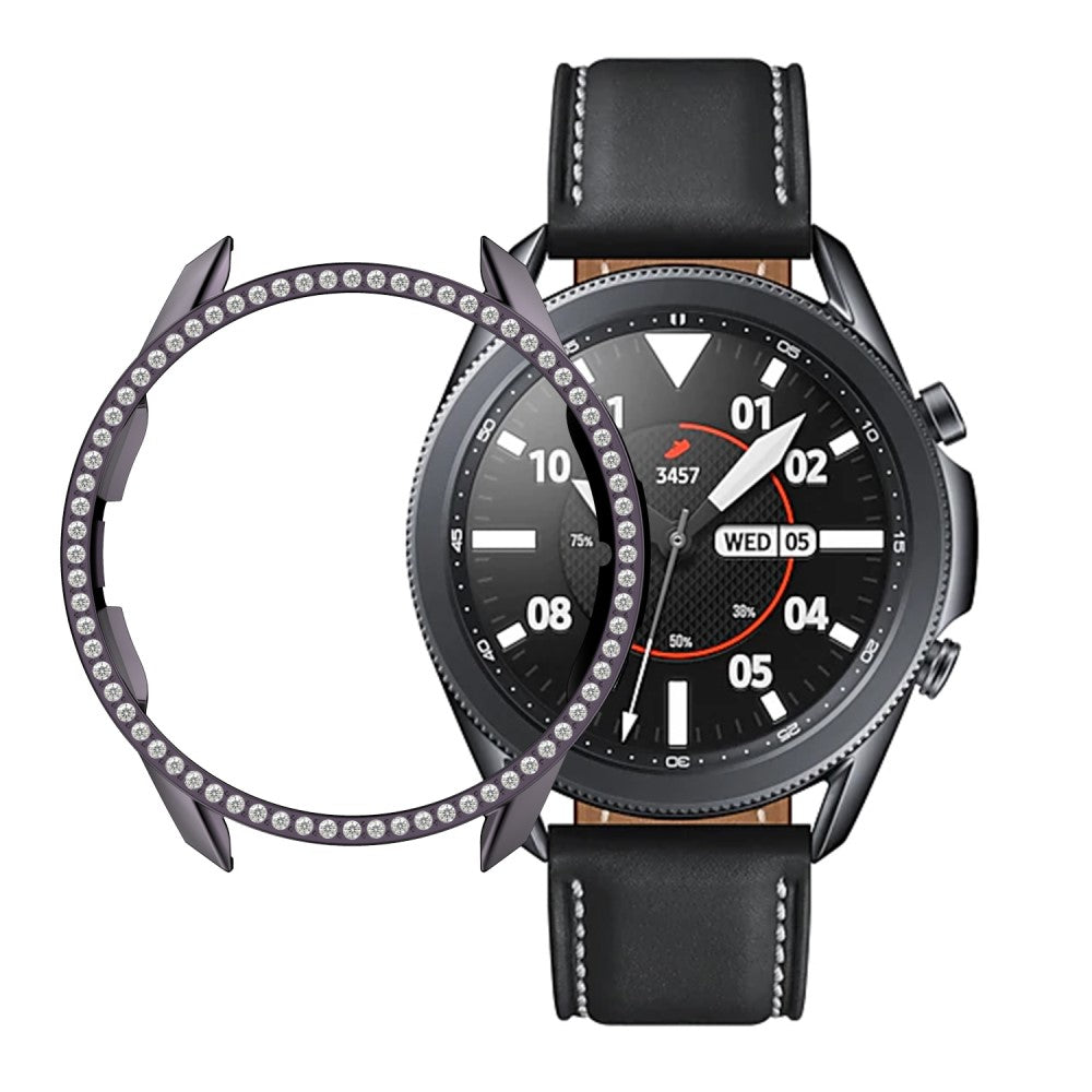 Samsung Galaxy Watch 3 (45mm)  Plastik og Rhinsten Bumper  - Sølv#serie_5