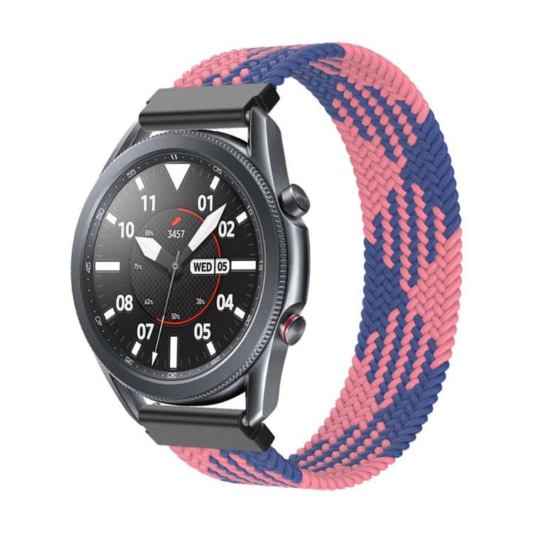 Rigtigt holdbart Samsung Galaxy Watch 3 (45mm) Nylon Rem - Størrelse: L - Flerfarvet#serie_21