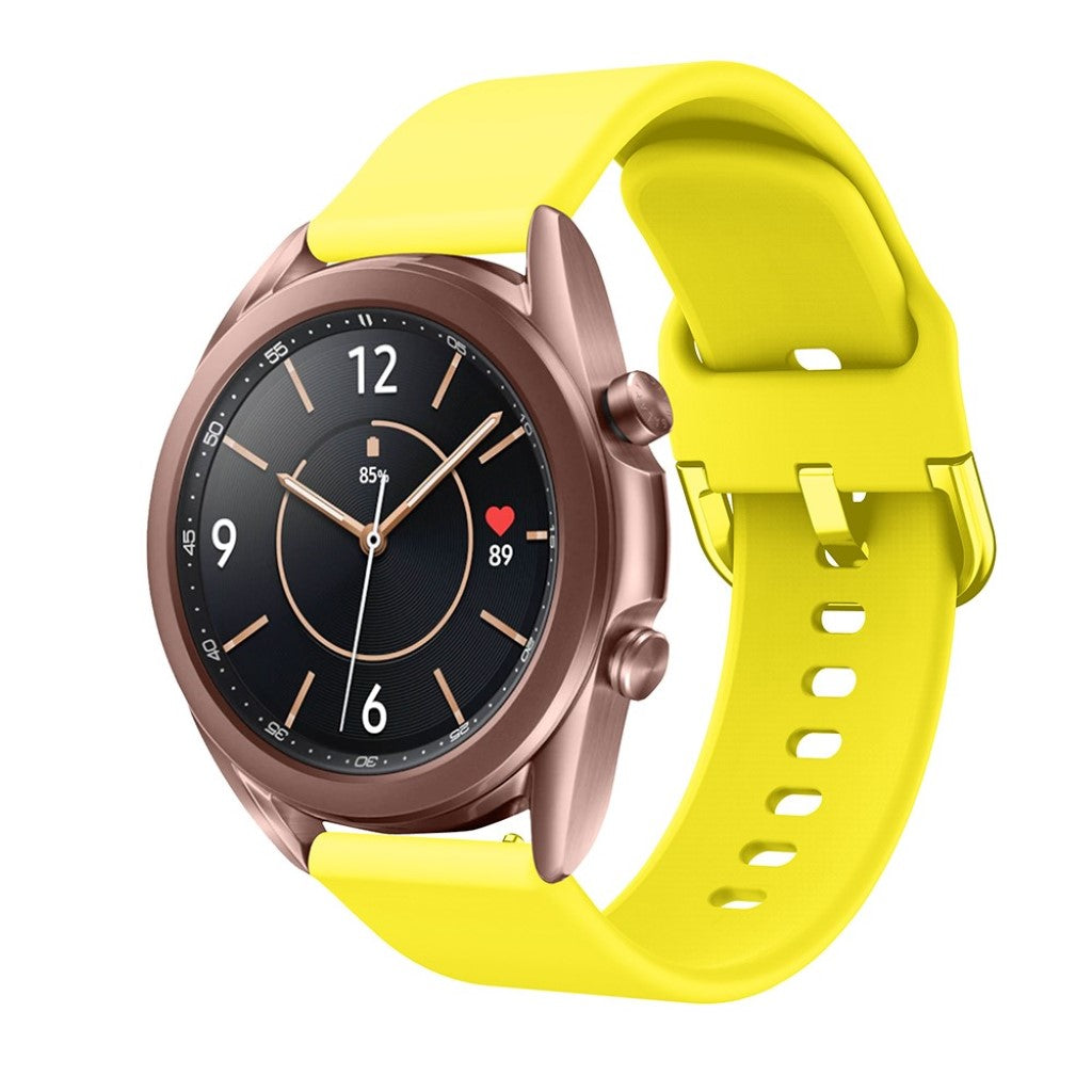 Helt vildt godt Samsung Galaxy Watch 3 (41mm) Silikone Rem - Gul#serie_5