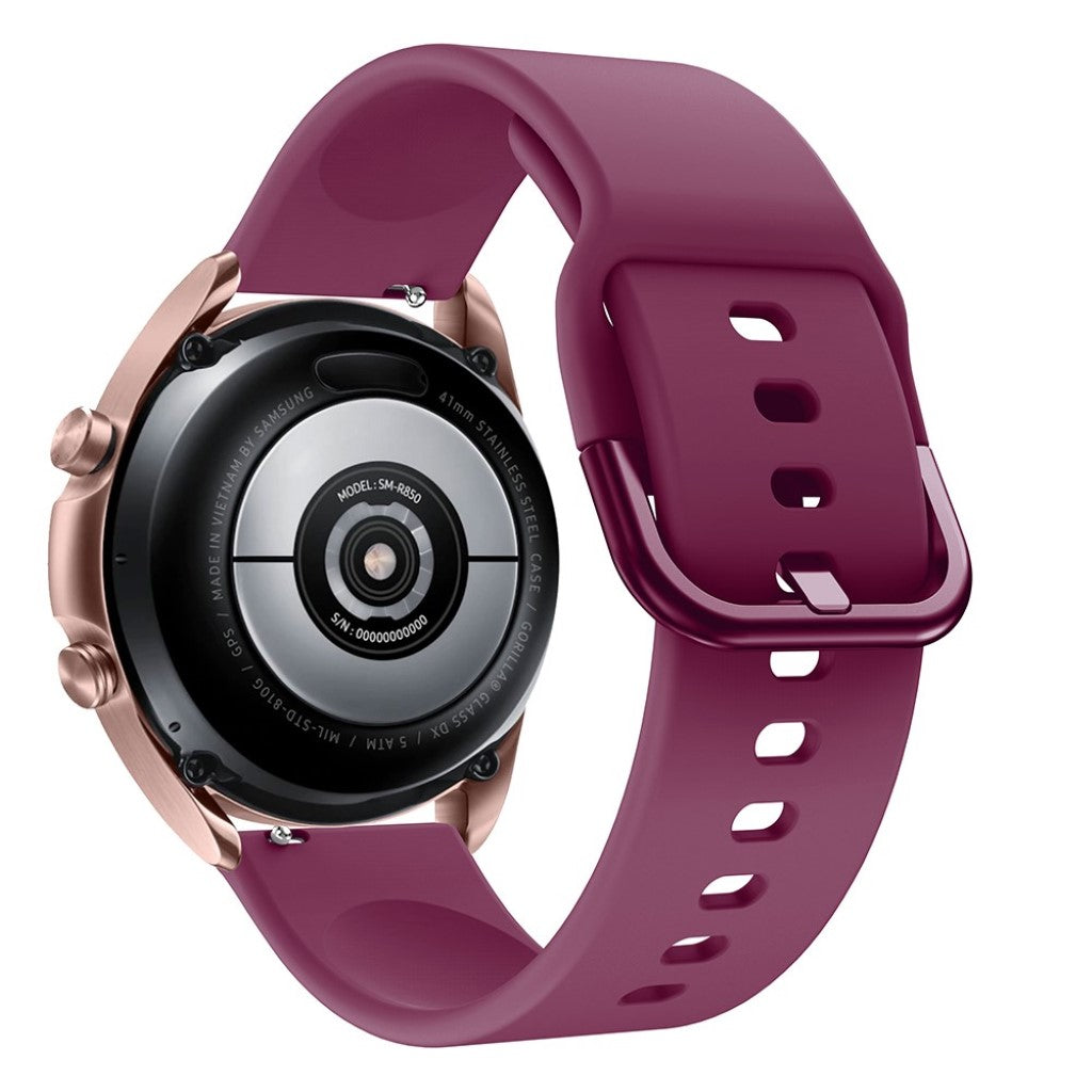 Helt vildt godt Samsung Galaxy Watch 3 (41mm) Silikone Rem - Rød#serie_7
