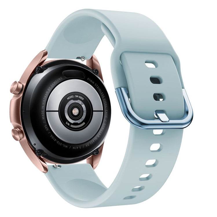 Helt vildt godt Samsung Galaxy Watch 3 (41mm) Silikone Rem - Blå#serie_8