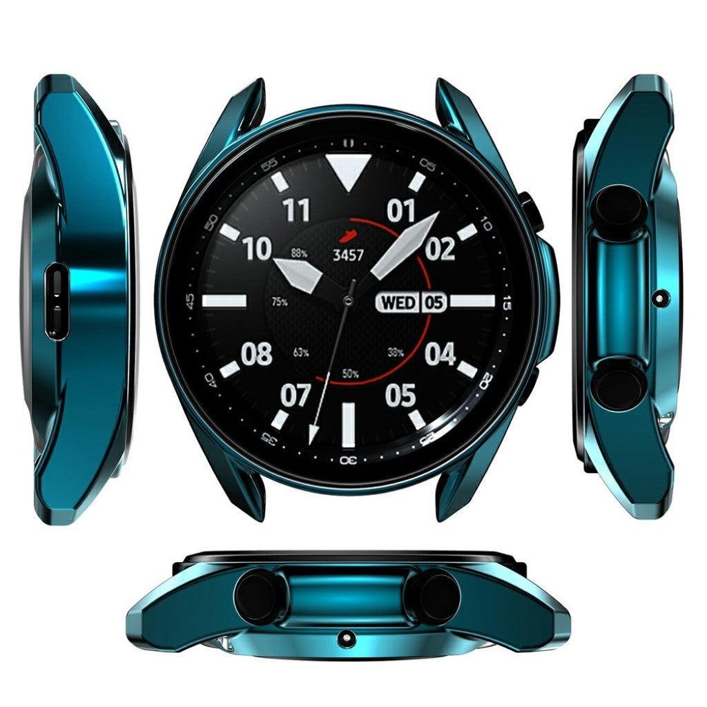 Samsung Galaxy Watch 3 (41mm) Holdbar Silikone Bumper  - Blå#serie_1