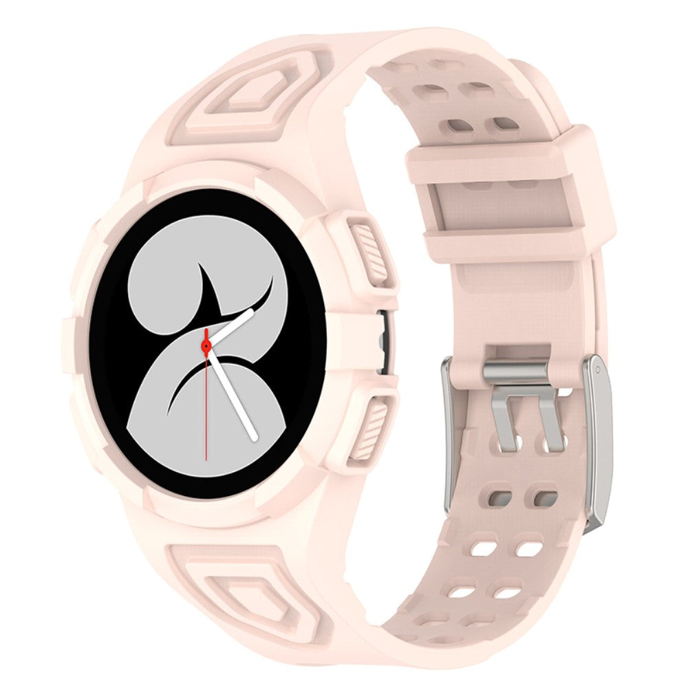 Mega hårdfør Samsung Galaxy Watch 4 (44mm) Silikone Rem - Pink#serie_6