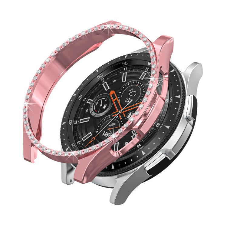 Pink Samsung Galaxy Watch 4 Classic (42mm) Plastik og Rhinsten Cover#serie_3