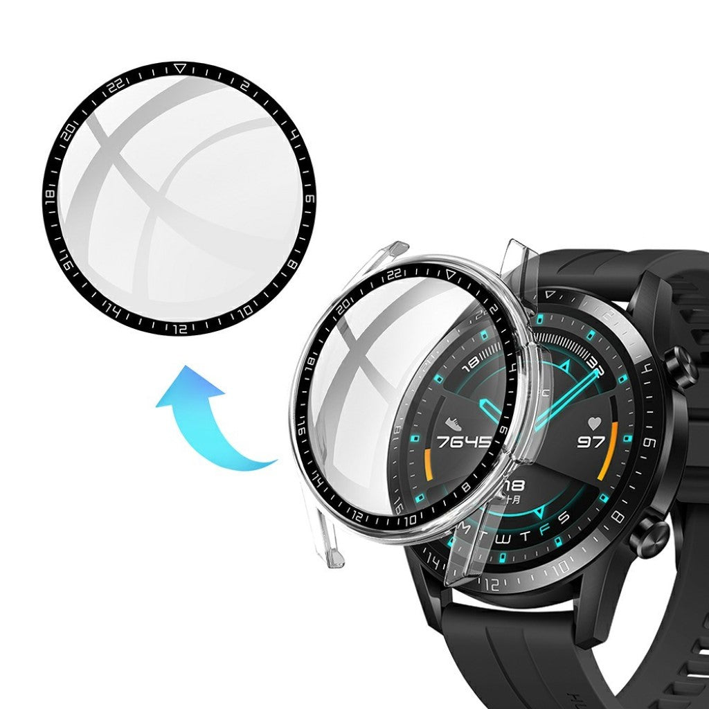 Vildt Godt Huawei Watch GT 2 46mm Silikone Cover - Gennemsigtig#serie_6