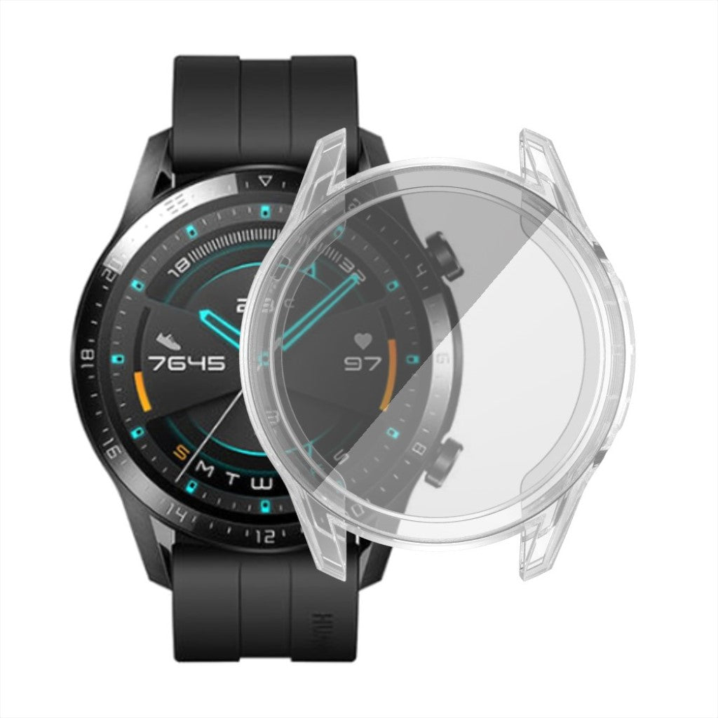 Rigtigt Fint Huawei Watch GT 2 46mm Silikone Cover - Gennemsigtig#serie_029