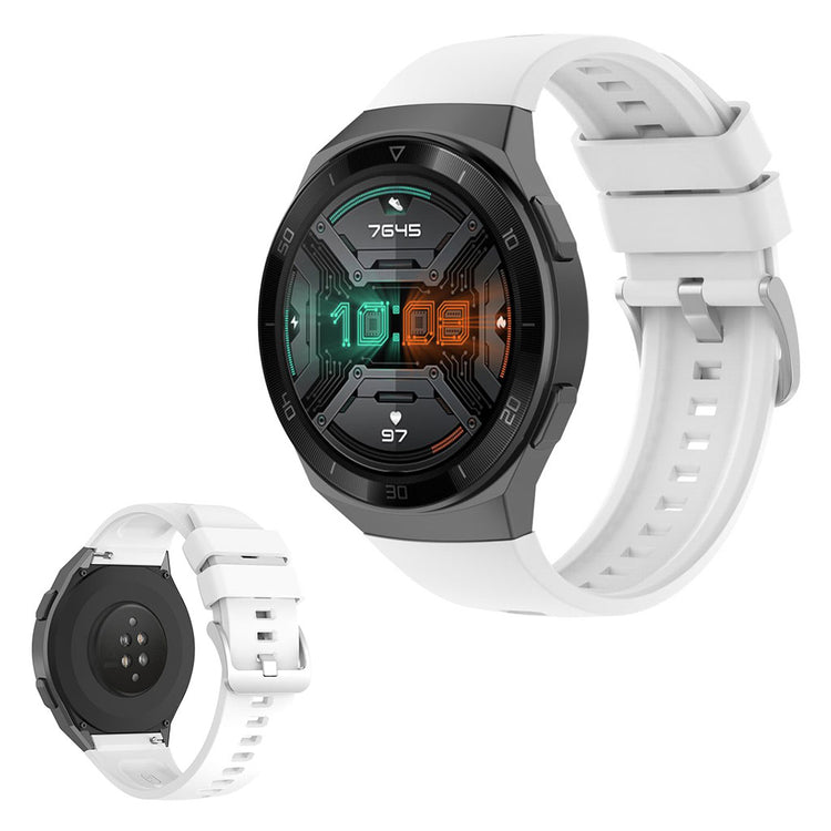 Meget kønt Huawei Watch GT 2e Silikone Rem - Hvid#serie_2