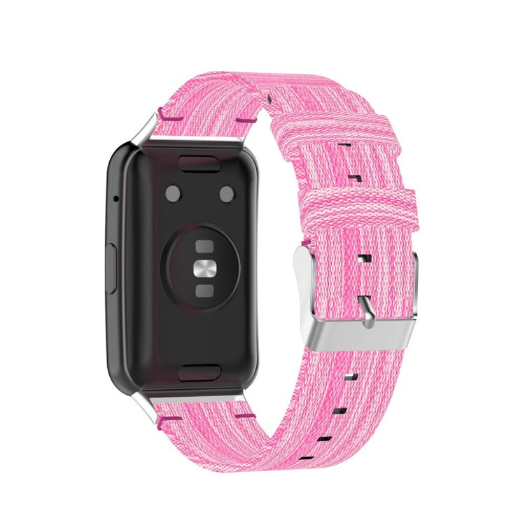 Meget komfortabel Huawei Watch Fit Nylon Rem - Pink#serie_4