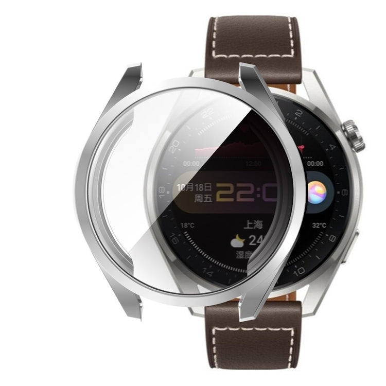 Super Fed Huawei Watch 3 Pro Silikone Cover - Sølv#serie_3