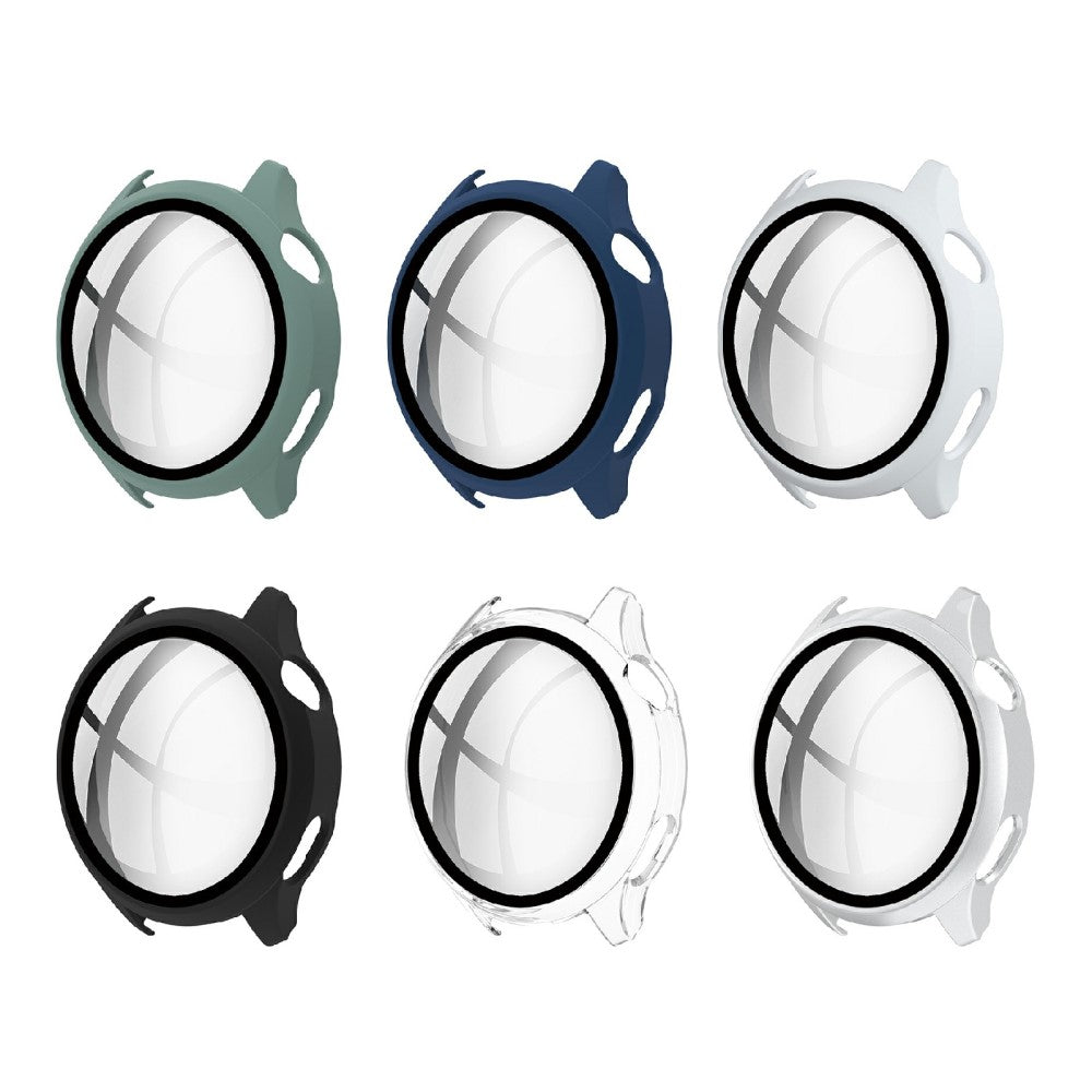 Super Pænt Huawei Watch 3 Cover med Skærmbeskytter i Plastik og Hærdet Glas - Gennemsigtig#serie_5