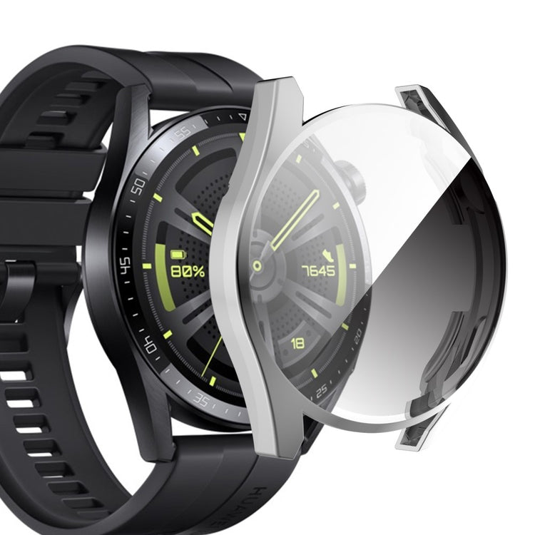 Flot Huawei Watch GT 3 (46mm) Plastik og Glas Cover - Sølv#serie_4