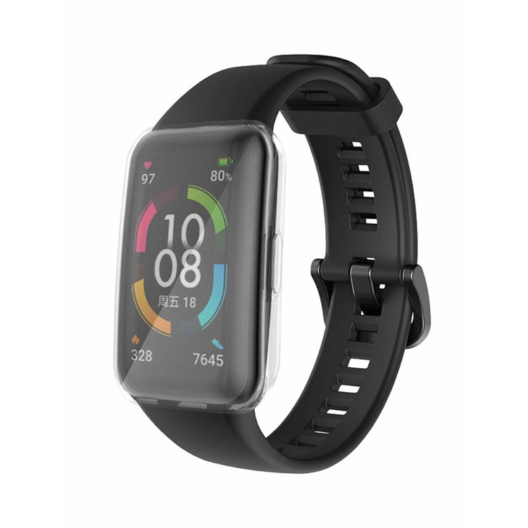 Super sejt Huawei Band 6 Silikone Urrem - Sort#serie_1