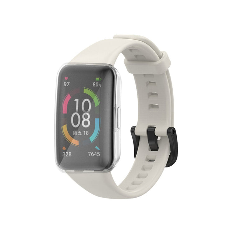 Super sejt Huawei Band 6 Silikone Urrem - Sølv#serie_12