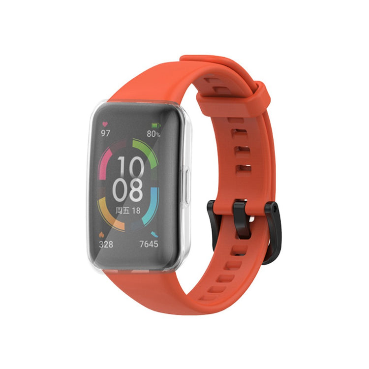 Super sejt Huawei Band 6 Silikone Urrem - Orange#serie_14