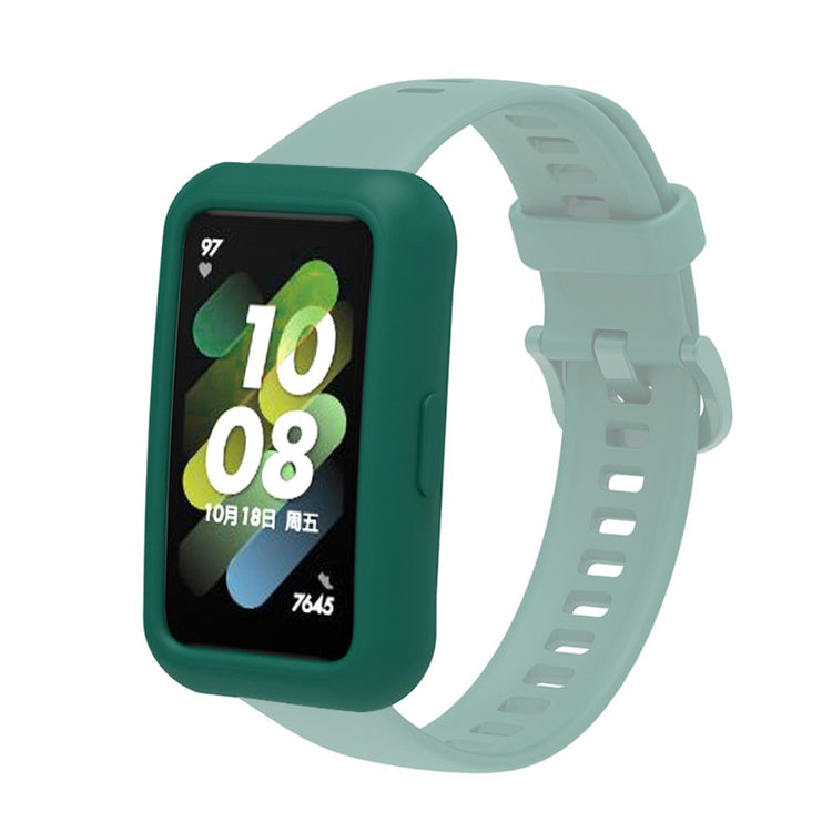 Godt Huawei Band 7 Silikone Cover - Grøn#serie_1