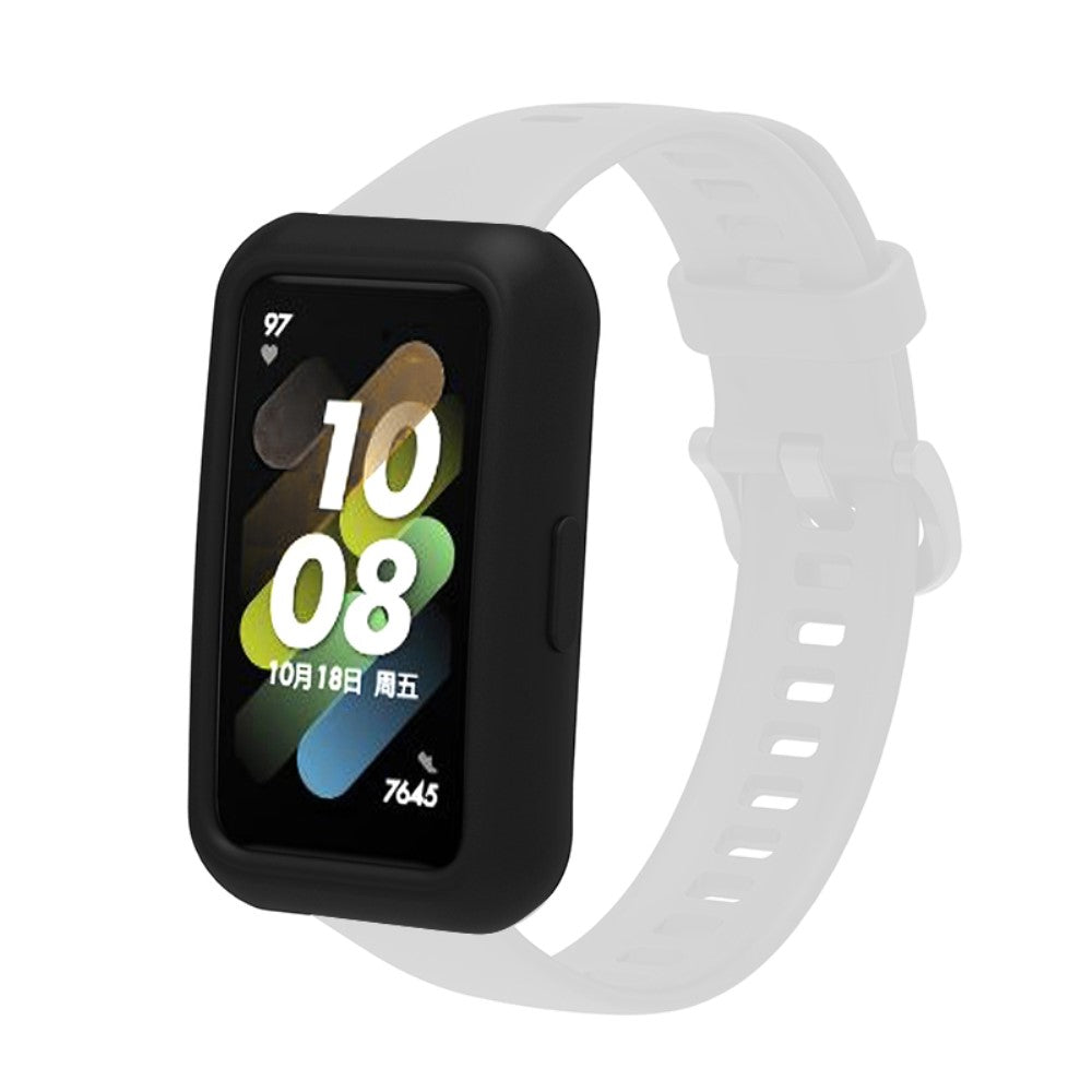 Godt Huawei Band 7 Silikone Cover - Sort#serie_7