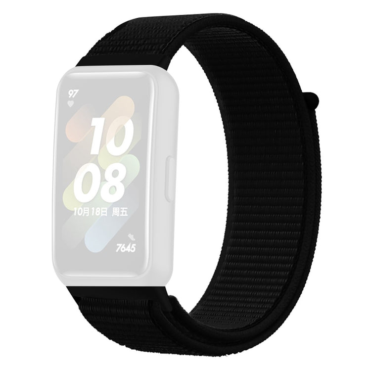 Vildt fint Huawei Band 7 Nylon Rem - Sort#serie_11