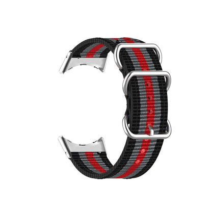 Vildt slidstærk Google Pixel Watch Nylon Rem - Rød#serie_5