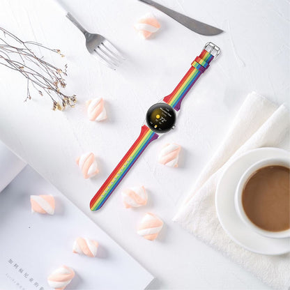 Rigtigt kønt Google Pixel Watch Ægte læder Rem - Flerfarvet#serie_2
