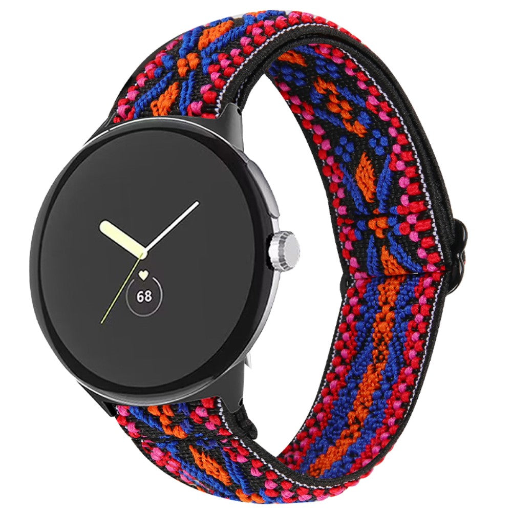 Super elegant Google Pixel Watch Nylon Rem - Rød#serie_13