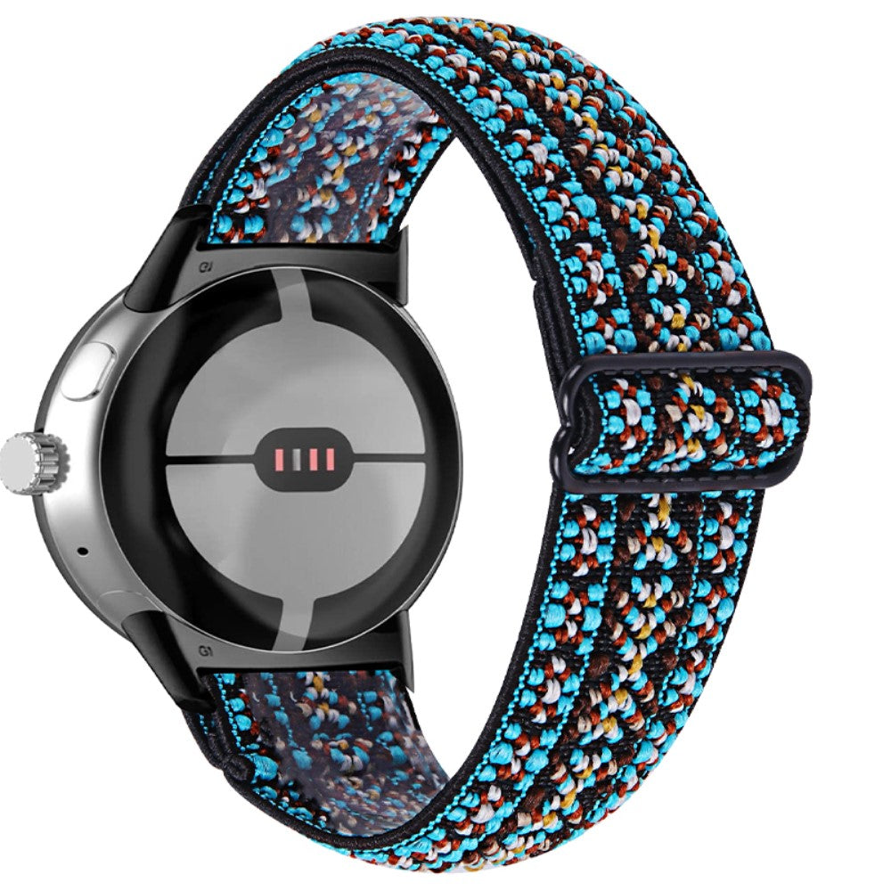 Super elegant Google Pixel Watch Nylon Rem - Blå#serie_3